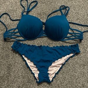 Shade & Shore Teal Bikini Set